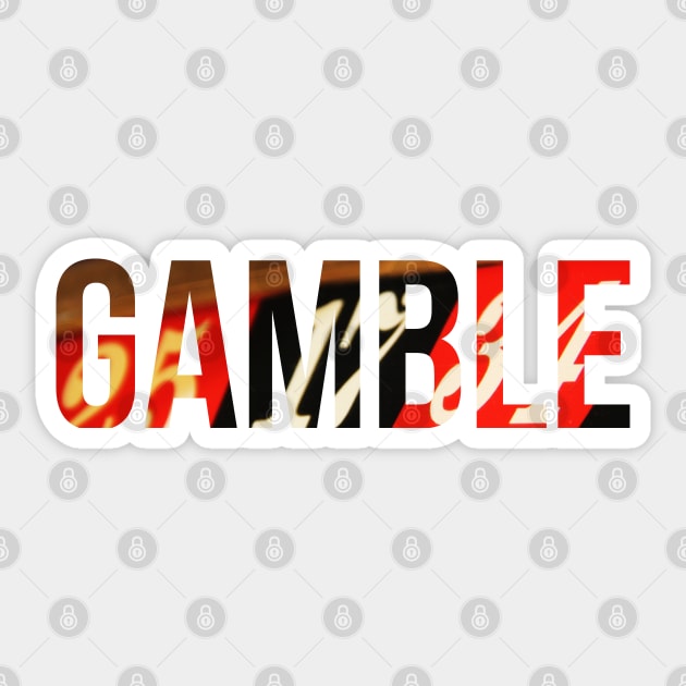 Gamble Sticker by Belcordi